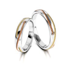 Zlaté snubní prsteny 3323