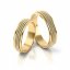 Zlaté snubní prsteny 3067 - Barva zlata: Růžové / Bílé