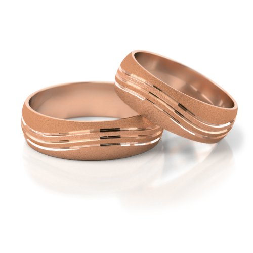 Zlaté snubní prsteny 2117 - Barva zlata: Bílé / Žluté