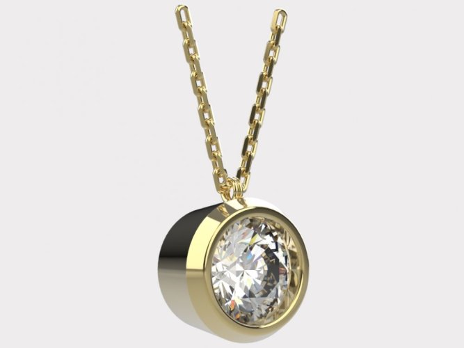 Dámský zlatý náhrdelník 012 - Barva zlata: Růžové, Typ kamene: Zirkon