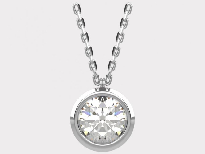 Dámský zlatý náhrdelník 012 - Barva zlata: Růžové, Typ kamene: Zirkon