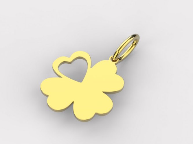 Zlatý přívěsek Čtyřlístek