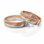 Zlaté snubní prsteny 2051 - Barva zlata: Bílé / Růžové