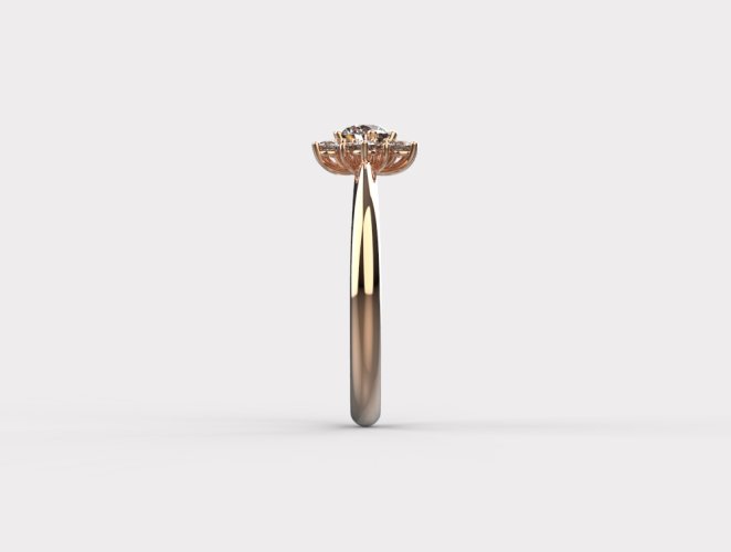 Dámský zlatý prsten 1000