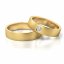 Zlaté snubní prsteny 3249 - Barva zlata: Žluté / Bílé, Typ kamene: Zirkon