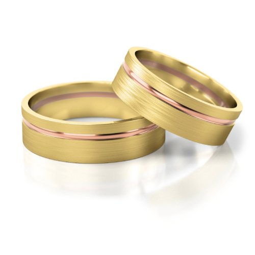Zlaté snubní prsteny 2139 - Barva zlata: Růžové / Žluté