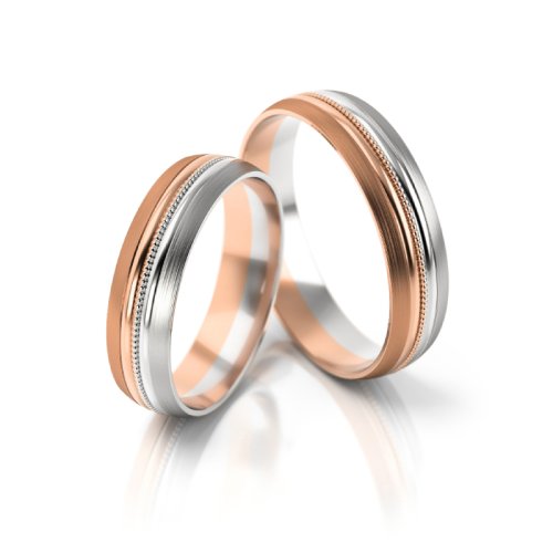 Zlaté snubní prsteny 2251 - Barva zlata: Růžové / Žluté