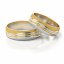 Zlaté snubní prsteny 2117 - Barva zlata: Bílé / Růžové