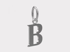 Zlatý přívěsek písmeno B