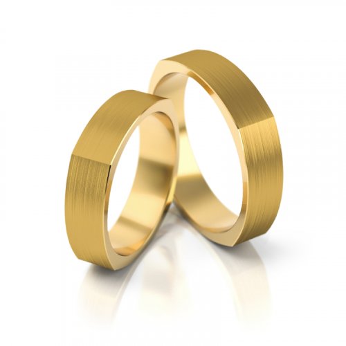 Zlaté snubní prsteny 2196 - Barva zlata: Růžové