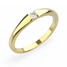 Zlatý zásnubní prsten 092