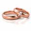 Zlaté snubní prsteny 3274 - Barva zlata: Růžové / Žluté, Typ kamene: Briliant