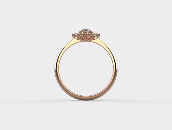 Dámský zlatý prsten 1000