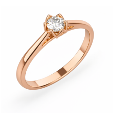 Zlatý zásnubní prsten 214