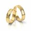 Zlaté snubní prsteny 2200 - Barva zlata: Žluté / Bílé