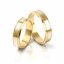 Zlaté snubní prsteny 2060 - Barva zlata: Bílé / Růžové