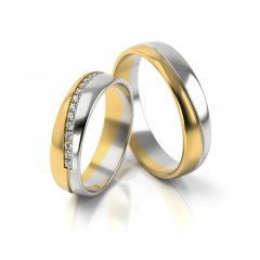 Zlaté snubní prsteny 3308