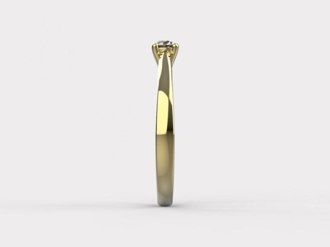 Zlatý zásnubní prsten 370