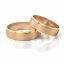 Zlaté snubní prsteny 2089 - Barva zlata: Růžové / Bílé