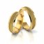 Zlaté snubní prsteny 3050 - Barva zlata: Bílé / Žluté