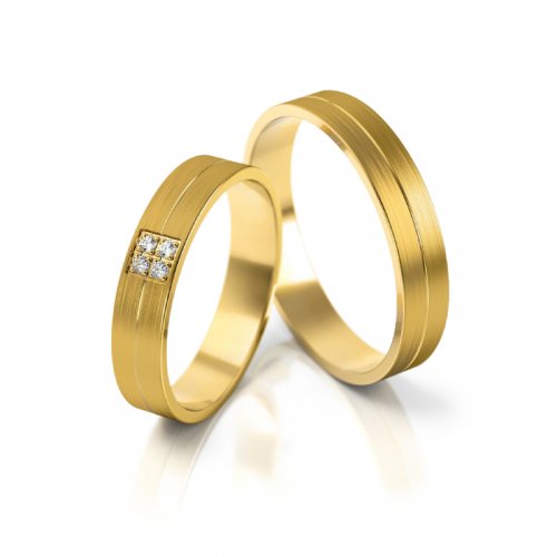 Zlaté snubní prsteny 4232