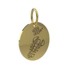 Zlatý přívěsek znamení Štír