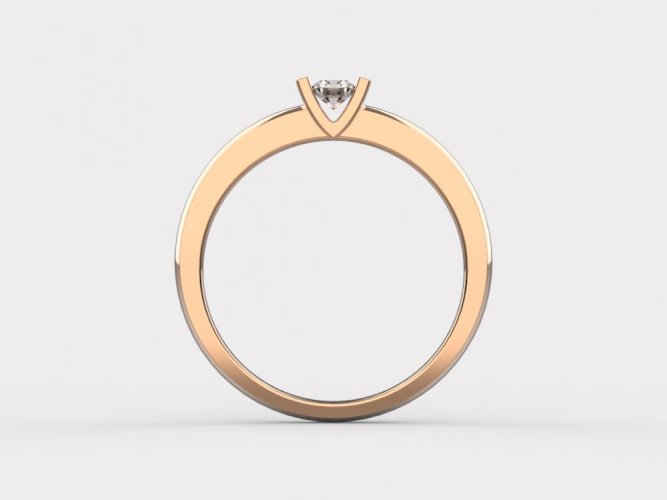 Zlatý zásnubní prsten 115