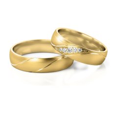 Zlaté snubní prsteny 2284