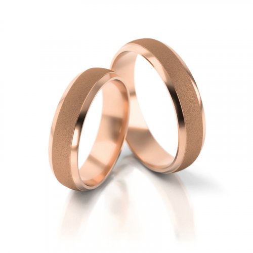 Zlaté snubní prsteny 1018 - Barva zlata: Bílé
