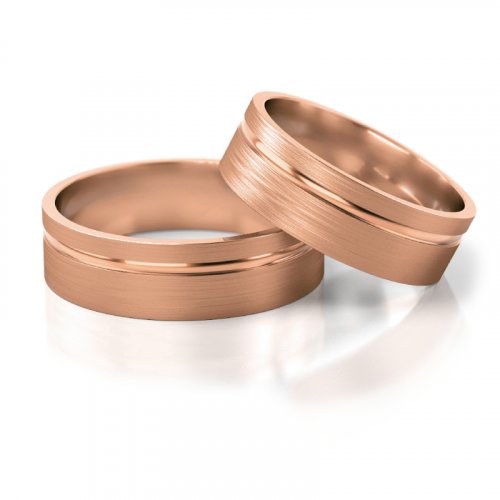 Zlaté snubní prsteny 2139 - Barva zlata: Bílé / Růžové