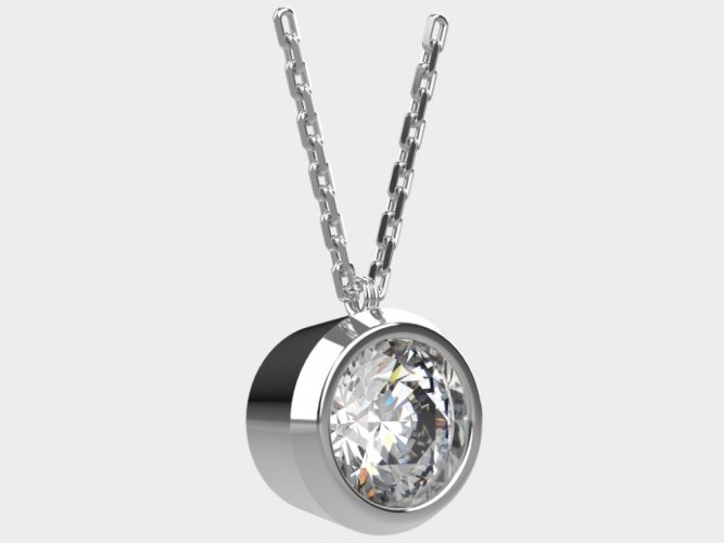 Dámský zlatý náhrdelník 012 - Barva zlata: Růžové, Typ kamene: Zirkon