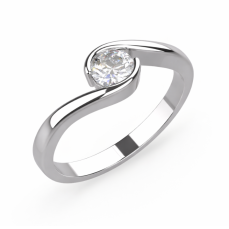 Zlatý zásnubní prsten 052