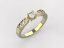 Zlatý zásnubní prsten 196