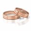 Zlaté snubní prsteny 2231 - Barva zlata: Růžové