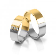 Zlaté snubní prsteny 3147