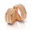 Zlaté snubní prsteny 3007 - Barva zlata: Žluté / Bílé