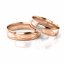 Zlaté snubní prsteny 2278 - Barva zlata: Růžové, Typ kamene: Zirkon