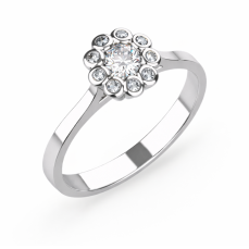 Zlatý zásnubní prsten 004