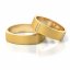 Zlaté snubní prsteny 3193 - Barva zlata: Žluté, Typ kamene: Briliant