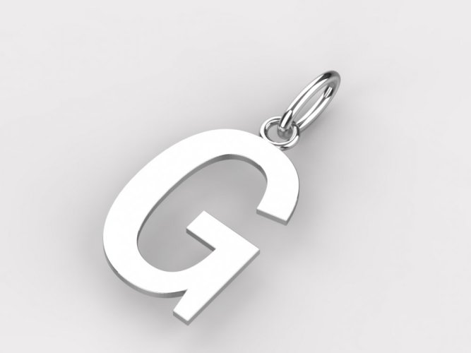 Zlatý přívěsek písmeno G
