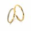 Zlaté snubní prsteny 3298 - Barva zlata: Bílé, Typ kamene: Briliant