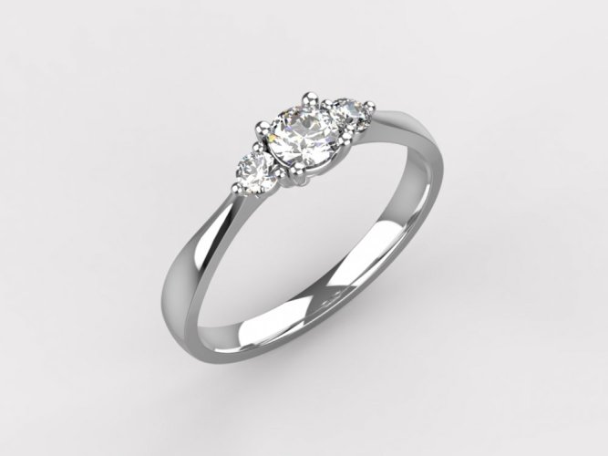 Zlatý zásnubní prsten 366