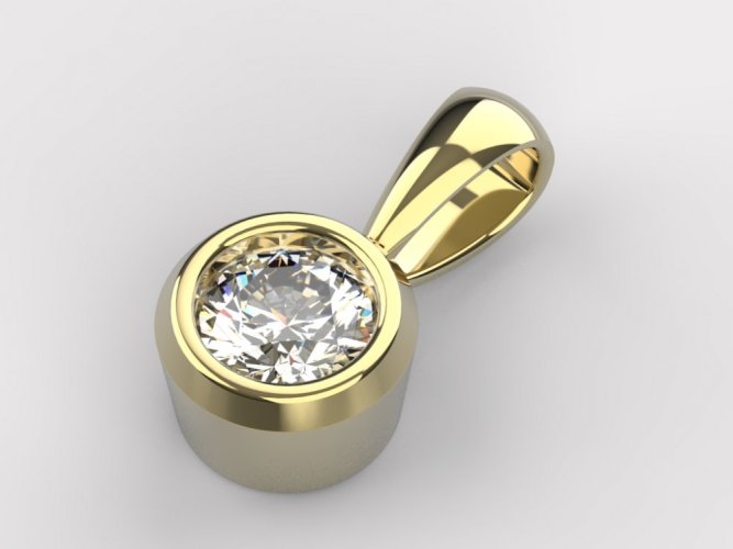 Zlatý přívěsek 012