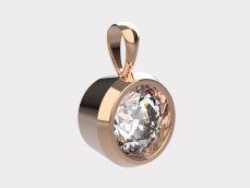 Zlatý přívěsek 012