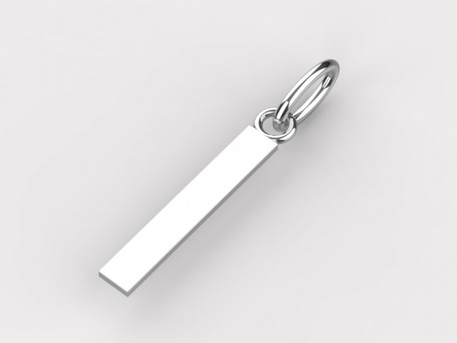 Zlatý přívěsek písmeno I