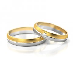 Zlaté snubní prsteny 4236