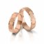 Zlaté snubní prsteny 1023 - Barva zlata: Růžové