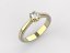 Zlatý zásnubní prsten 083