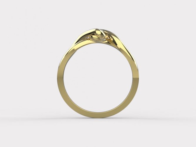 Zlatý zásnubní prsten 356