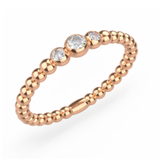 Zlatý zásnubní prsten 379